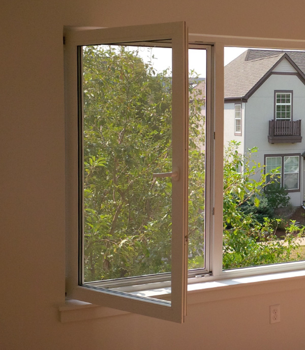 Atilt and turn window in the turn position.